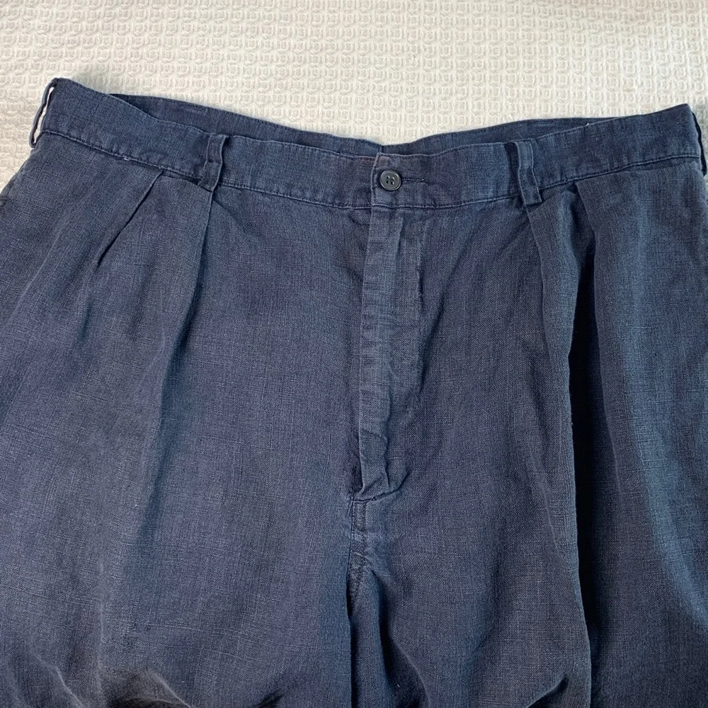 J crew linen shorts with pleated front size 36